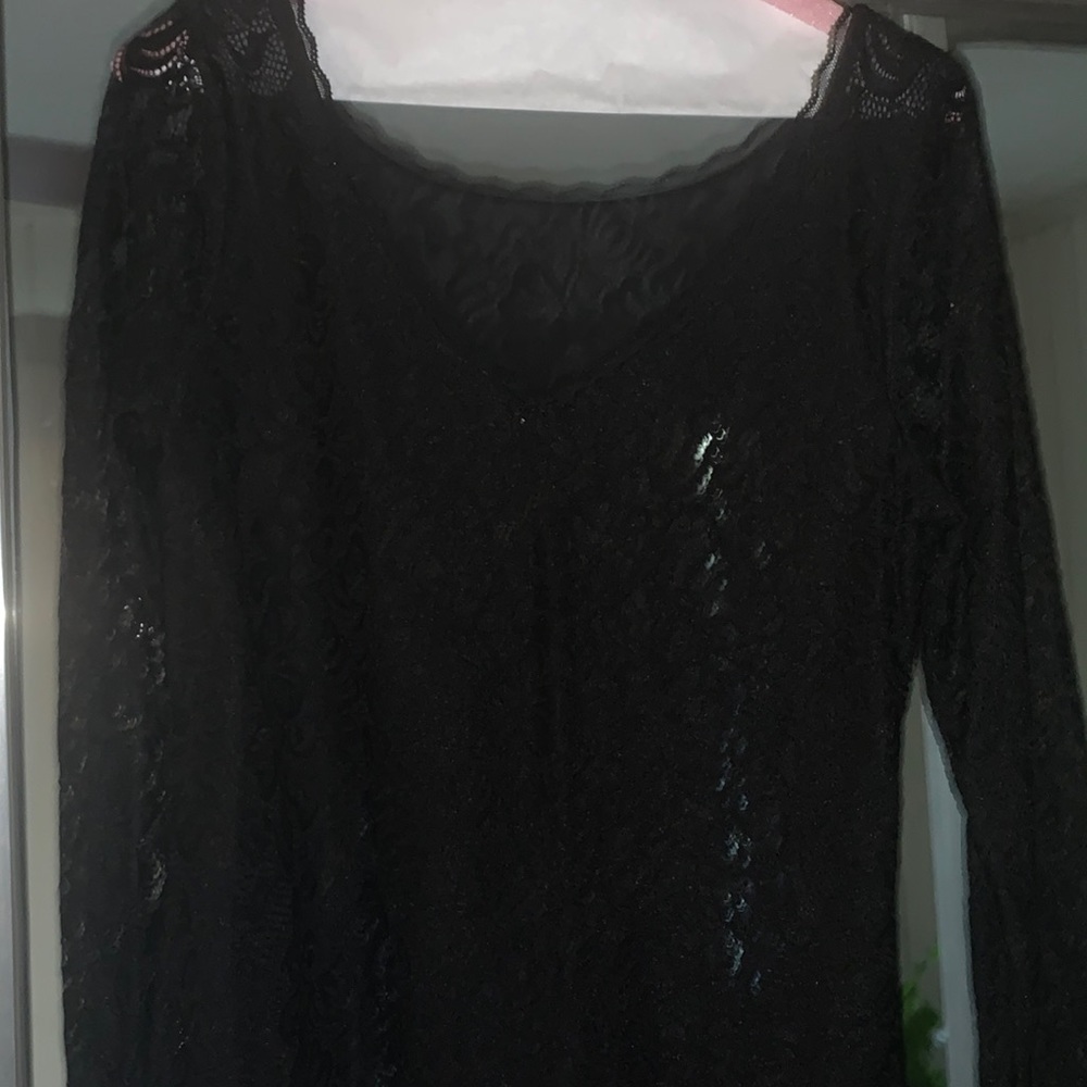 Black lace top